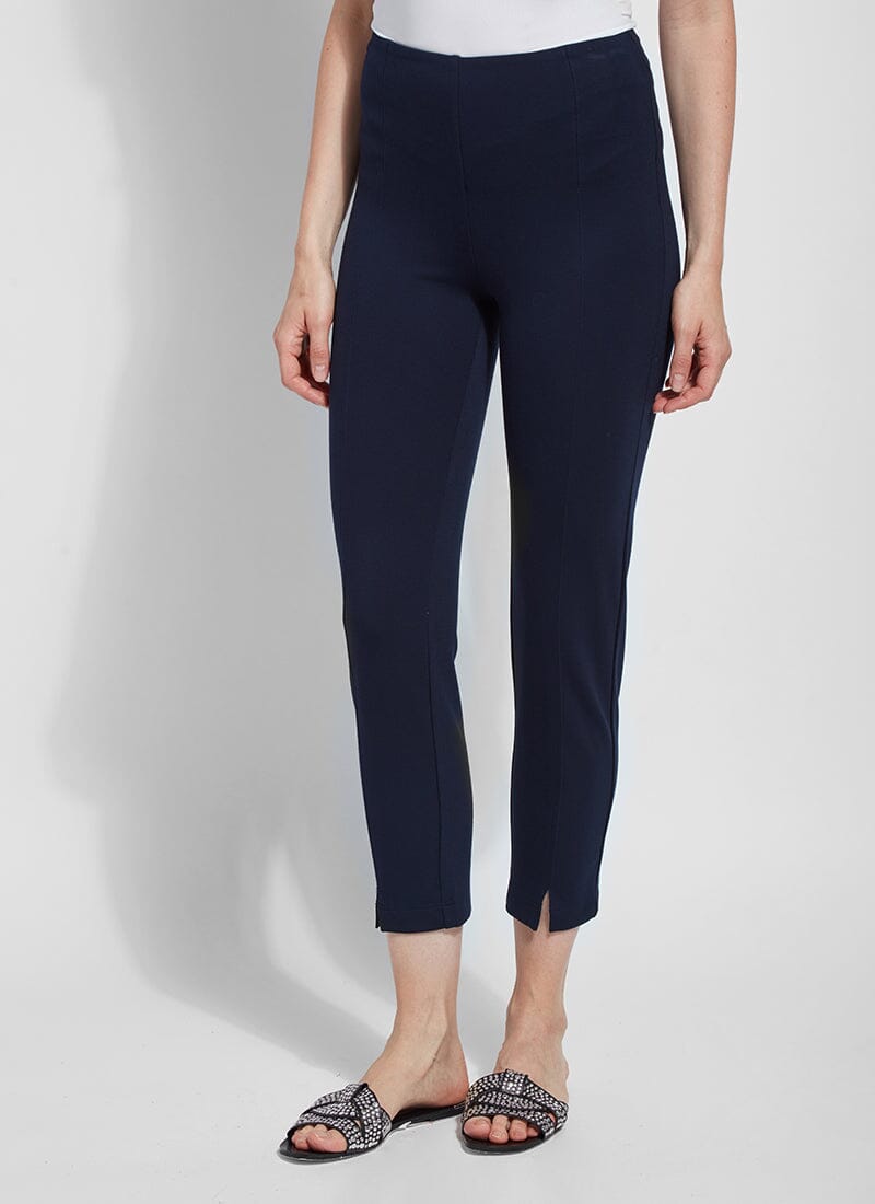 Lauren Ralph Lauren Jearchay Vented Seam Straight High Rise Ankle Length  Pant | Dillard's